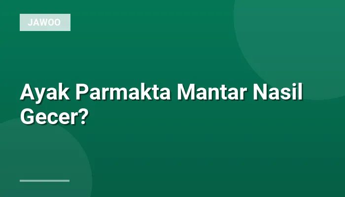 Ayak Parmakta Mantar Nasil Gecer?