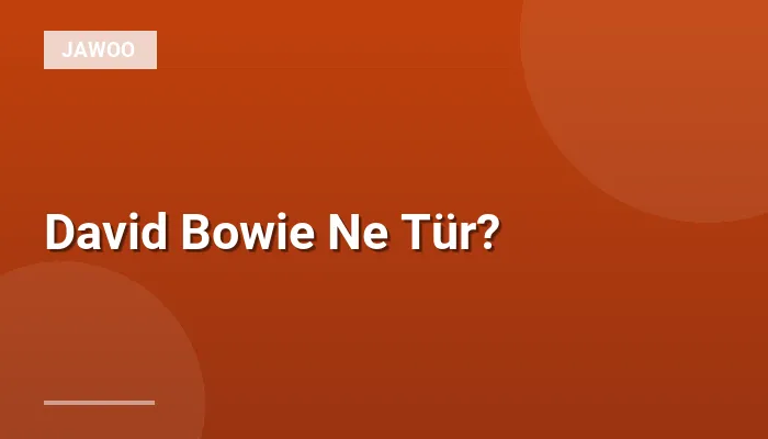 David Bowie Ne Tür?