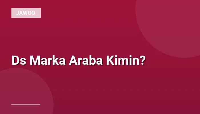 Ds Marka Araba Kimin?