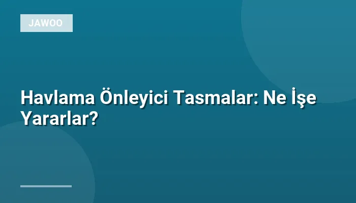 Havlama Önleyici Tasmalar: Ne İşe Yararlar?