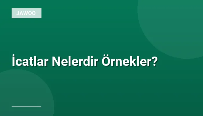 İcatlar Nelerdir Örnekler?