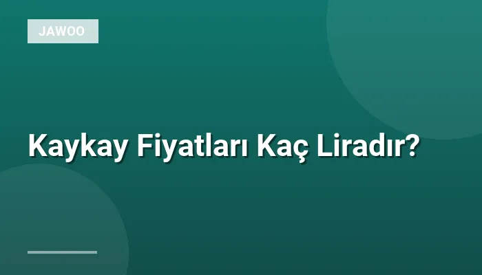 Kaykay Fiyatları Kaç Liradır?