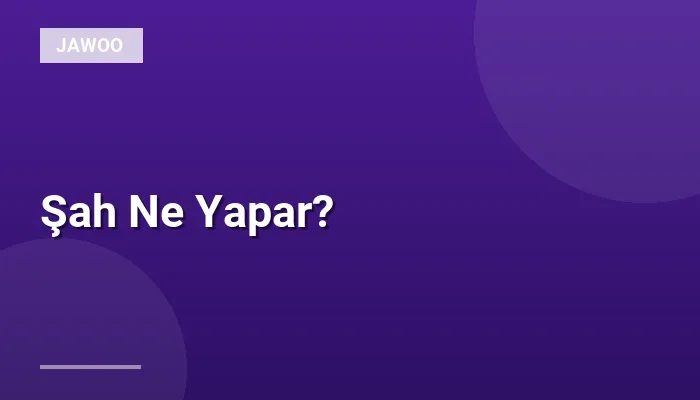 Şah Ne Yapar?