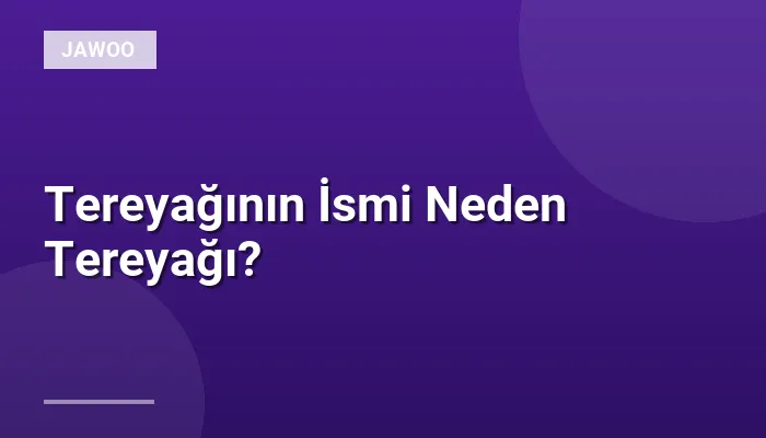 Tereyağının İsmi Neden Tereyağı?