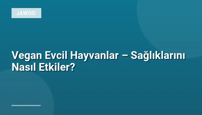 Vegan Evcil Hayvanlar – Sağlıklarını Nasıl Etkiler?
