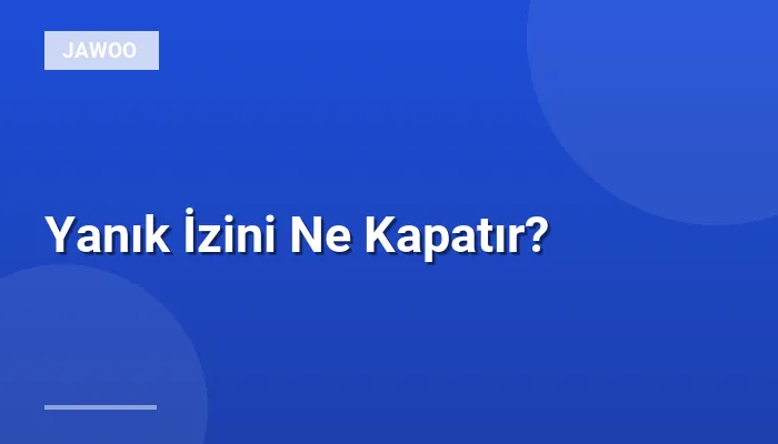 Yanık İzini Ne Kapatır?