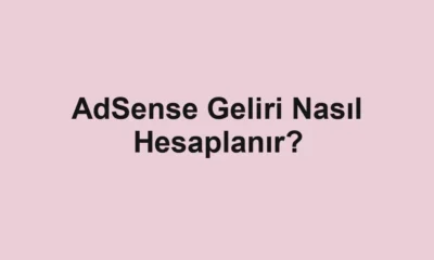 AdSense Geliri Nasıl Hesaplanır?