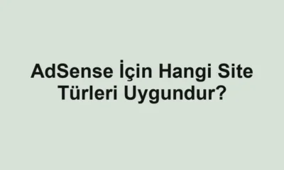 AdSense İçin Hangi Site Türleri Uygundur?