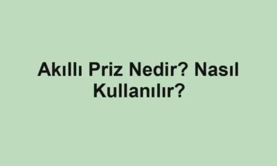 Akıllı Priz Nedir? Nasıl Kullanılır?